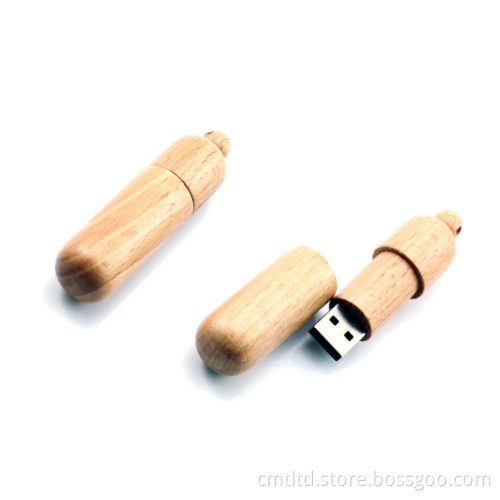 Bamboo USB Flash Drive Wood USB Memory Disk with Free Logo (CMT-BM008)